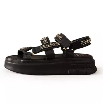 Пляжные сандалии женские Joy&Mario, черный