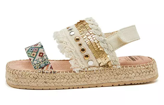 Пляжные сандалии женские Joy&Mario, кремовый