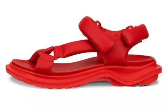 Пляжные сандалии женские красные Ecco