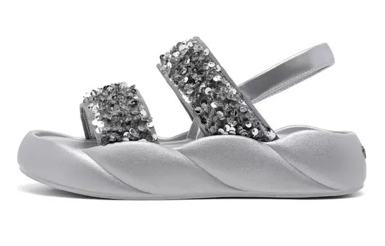 Пляжные сандалии женские серебристо-серые C°Banner