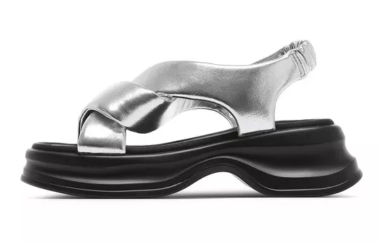 Пляжные сандалии женские серебристые C°Banner