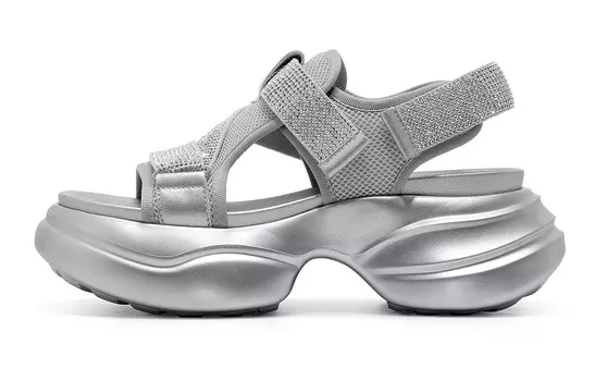 Пляжные сандалии женские серебристые C°Banner
