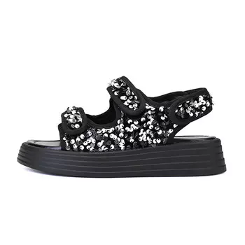 Пляжные сандалии женские серебряный Deerway, цвет Silver/Black