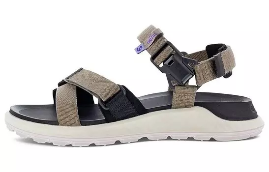 Пляжные сандалии женские серо-коричневые Ecco