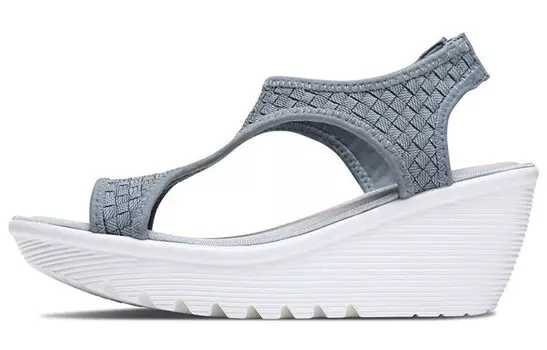 Пляжные сандалии женские серые Skechers