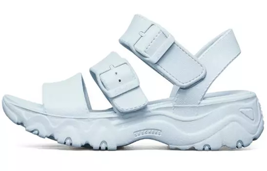 Пляжные сандалии женские светло-голубые Skechers