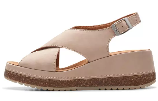 Пляжные сандалии женские светло-хаки Clarks