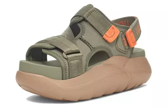 Пляжные сандалии женские зеленые Ugg