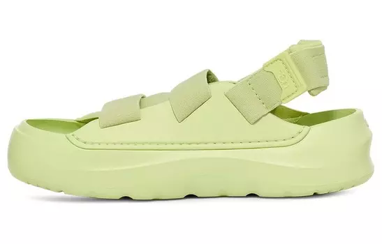 Пляжные сандалии женские зеленые Ugg