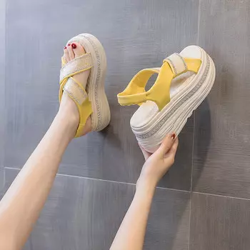 Пляжные сандалии женские желтый Shangjinni