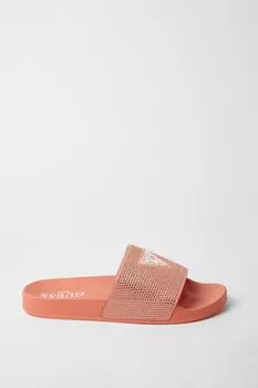 Пляжные шлепанцы со стразами Персиковый Debenhams, оранжевый