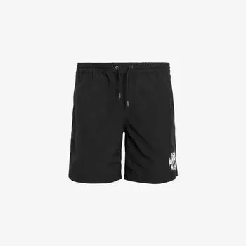 Пляжные шорты Allsaints Орландо с принтом, черный