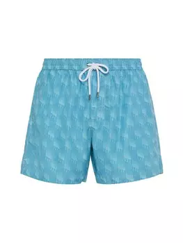 Пляжные шорты Boggi Milano POLKA, лазурный/голубой