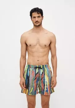 Пляжные шорты Carlo Colucci, цвет Petrol-Multicolor