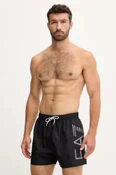 Пляжные шорты Ea7 Emporio Armani, черный
