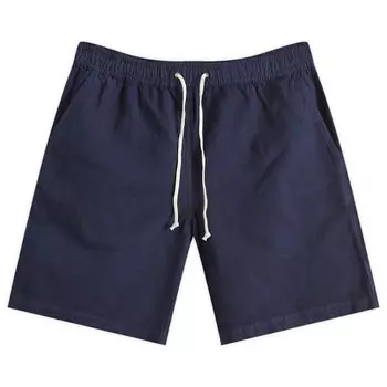 Пляжные шорты из льна Universal Works, синий