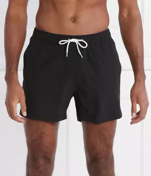 Пляжные шорты Michael Kors Regular Fit, черный