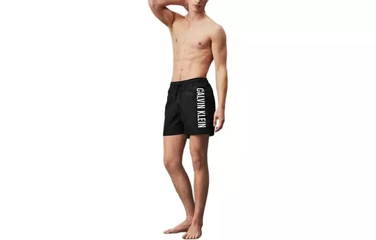 Пляжные шорты мужские черные Calvin Klein, черный