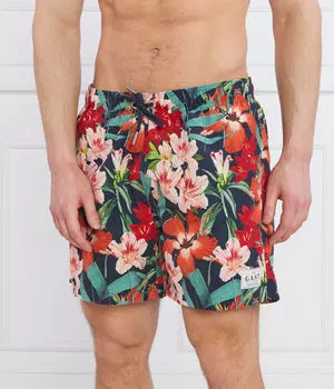 Пляжные шорты мужские Gant с цветочным принтом, мультиколор
