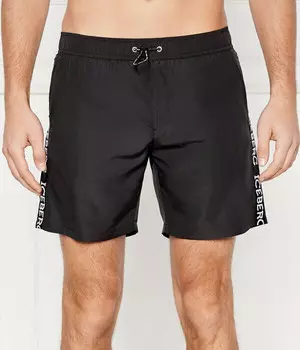Пляжные шорты мужские Iceberg на кулиске, черный