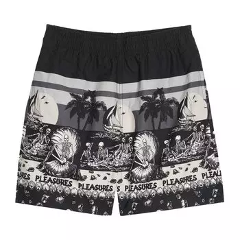 Пляжные шорты Pleasures, черные