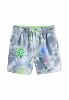 Пляжные шорты REGULAR FIT - PRINTED Next, серый