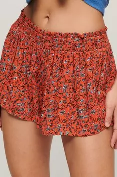 Пляжные шорты с оборками Superdry, оранжевый