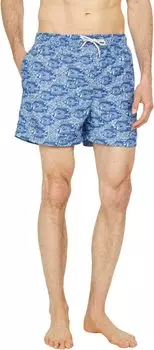 Пляжные шорты Selected Homme Classic Swimshorts, цвет Estate Blue Fish