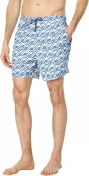 Пляжные шорты Ted Baker Salco Mid Scale Geo Swimshorts, цвет Dark Blue