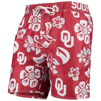 Пляжные шорты Wes & Willy Oklahoma Sooners, малиновый