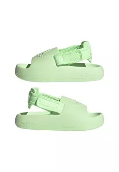 Пляжные тапочки adidas Originals, зеленая искорка