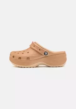 Пляжные тапочки Classic Platform Glitter Crocs, цвет shitake