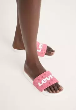 Пляжные тапочки и босоножки June Perf S Levi's, темно-розовые