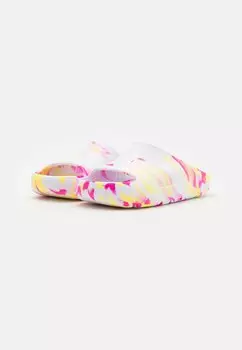 Пляжные тапочки Jordan Post Slide Unisex Jordan, белый/светлый лазерный оранжевый/лазерная фуксия