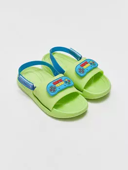 Пляжные тапочки с подсветкой для мальчиков с нашивками LCW STEPS