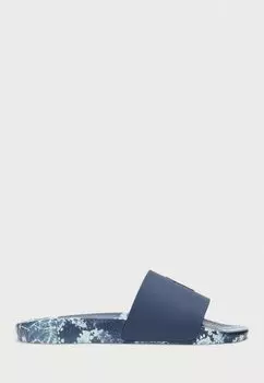 Пляжные тапочки SCENIC-PRINT FLORAL SLIDE Polo Ralph Lauren, темно-синий