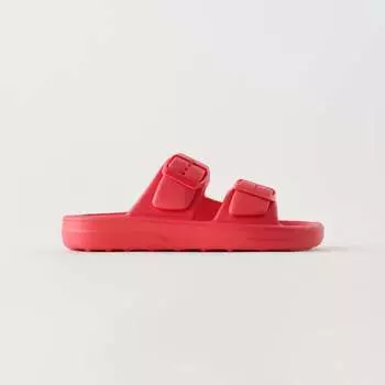 Пляжные тапочки Zara Buckled, красный