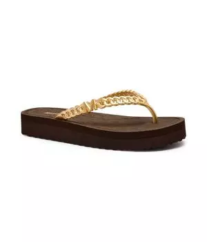 Пляжные тапочки заза Michael Kors, коричневый
