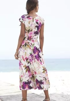 Пляжный аксессуар Beach Time, принт белого цвета