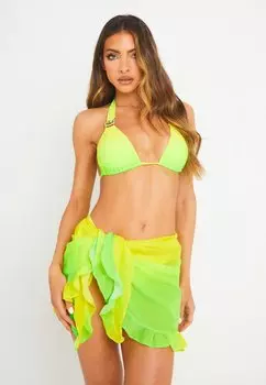 Пляжный аксессуар COVERUP CLUB TROPICANA SHORT SARONG Moda Minx, зеленый