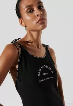 Пляжный аксессуар Karl Lagerfeld Beachwear Dress Rue St-Guillaume Beach KARL LAGERFELD, черный