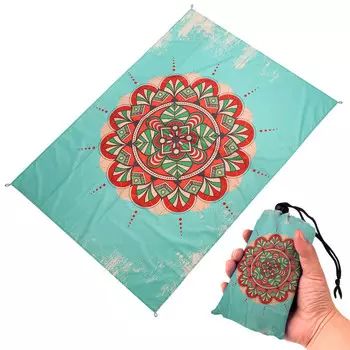 Пляжный коврик Zacamp, уличный цветной коврик для пикника с цифровой печатью, пляжный коврик 1 1,4 метра, цветовые примечания