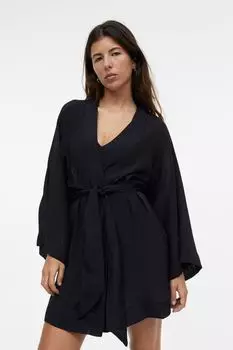 Пляжный наряд с завязанным поясом H&M