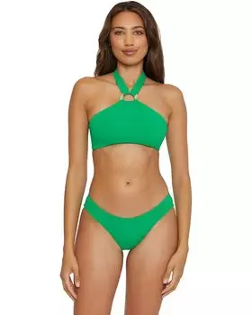 Пляжный топ BECCA Baja Mar Goergia High Neck Halter Top, цвет Verde