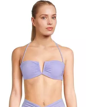 Пляжный топ BECCA Color Code Brinley V Wire Bandeau Top, цвет Bellflower