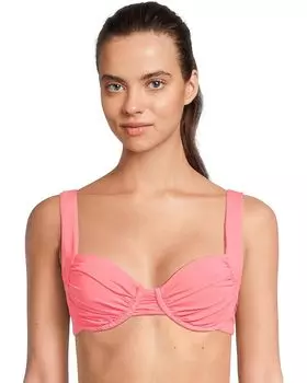 Пляжный топ BECCA Color Code Francesca Multi Way Underwire Bra Top, цвет Coral Reef