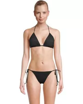 Пляжный топ BECCA Color Play Crochet Cheryl Triangle Top, черный