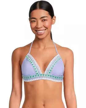 Пляжный топ BECCA Fiesta Avery Halter Top, цвет Bellflower