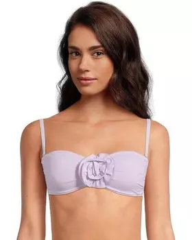 Пляжный топ Lilly Pulitzer Harlan Bikini Top, цвет Water Hyacinth