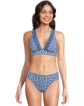 Пляжный топ Tommy Bahama Terrazzo Tile Reversible X- Back Top, цвет Palace Blue Rev